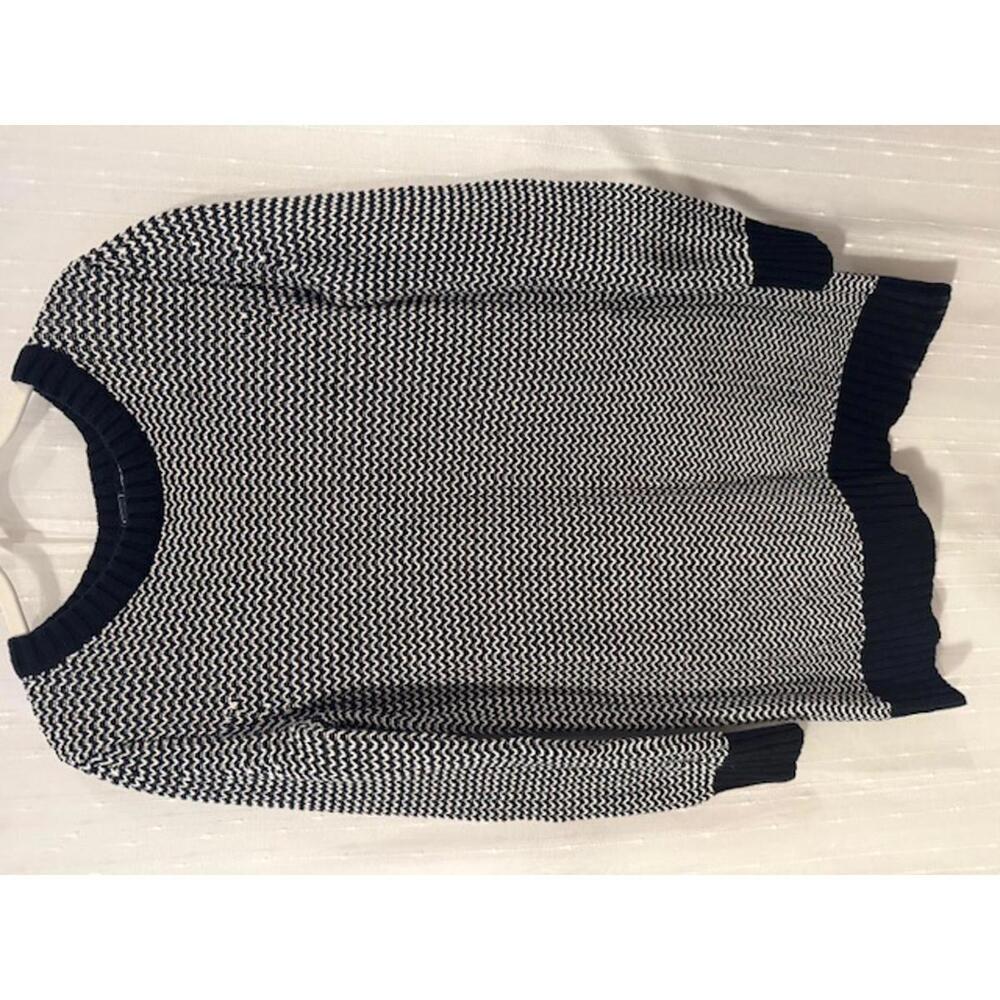GAP SIZE XS MATERNITY SWEATER SIDE ZIPPERS HERRINGBONE KNIT 100% COTTON